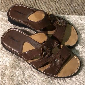 Shaboom Sandals, Brown, lightly worn!